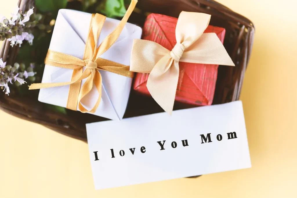 Gift boxes with decorative ribbons