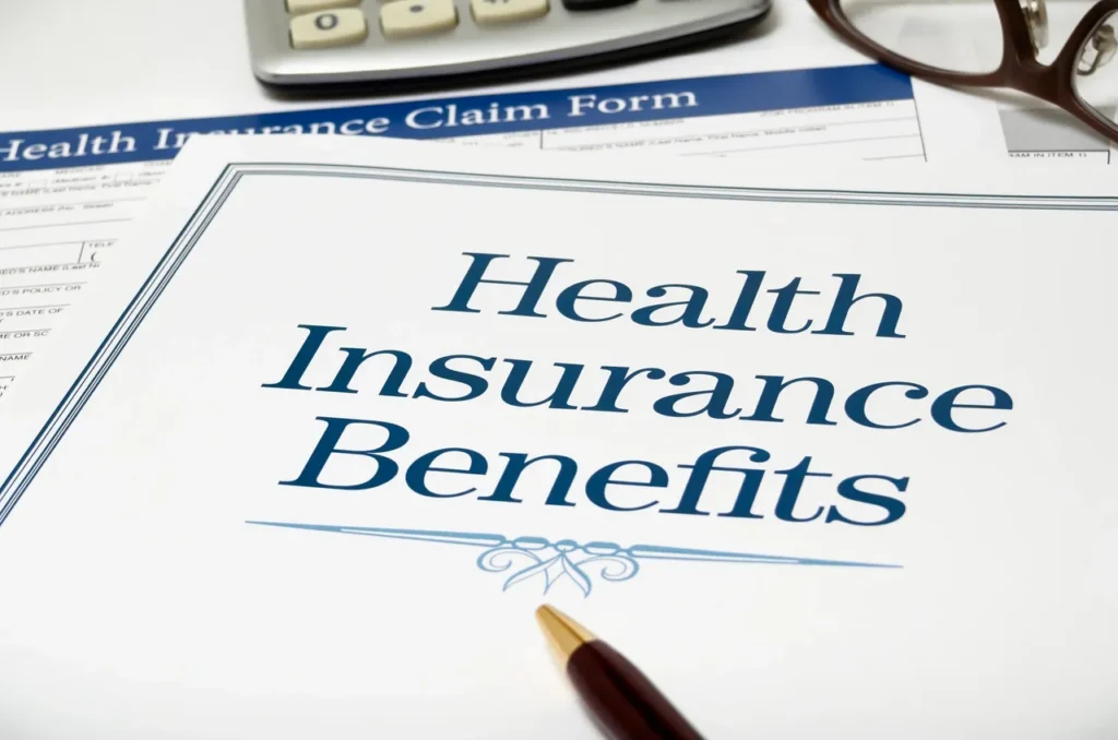 Document outlining health insurance details